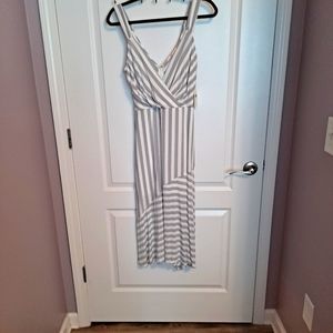 Altar'd State, Grey/white stripe dress